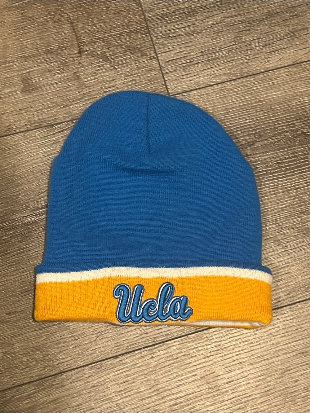 Ucla🐻Blue & Gold Embroidered Ucla Knit Beanie / Official Ucla Licensed Product